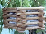 Wood hanging basket by Janet Crum