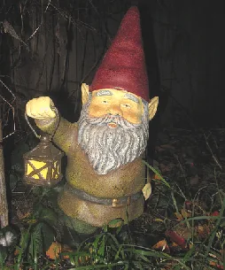 cast iron garden gnome by Tony Alter