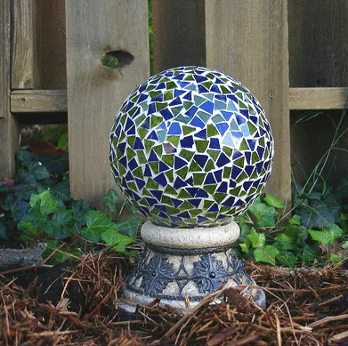 Mosaic Gazing Ball by Beth Felice