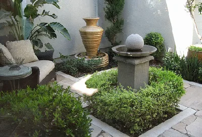 Soothing patio fountain by Joe Wood