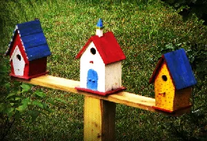 The kids birdhouse art by peapods mom