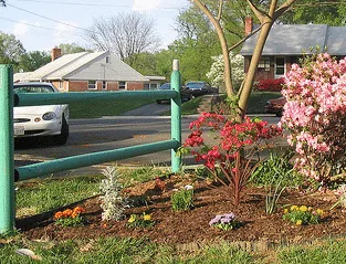 Painted fence by Chriggy