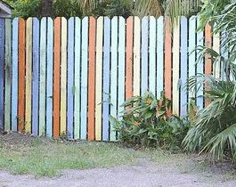 Painted Fence Accent by Urban Sea Star