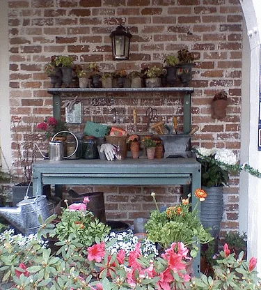 Potting Bench by Houston Mamacita