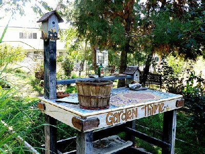Potting Bench by Laurie Avacado